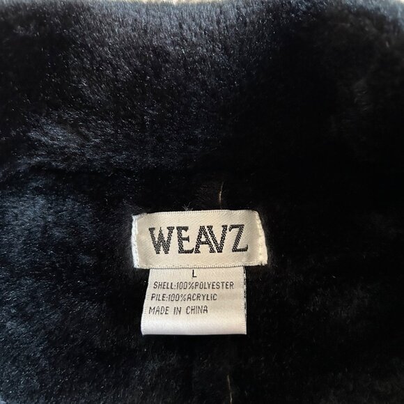 Weavz Women's Size L Patchwork Jacket Fleece Lining Colorful Floral & Zebra Prin - Picture 9 of 13